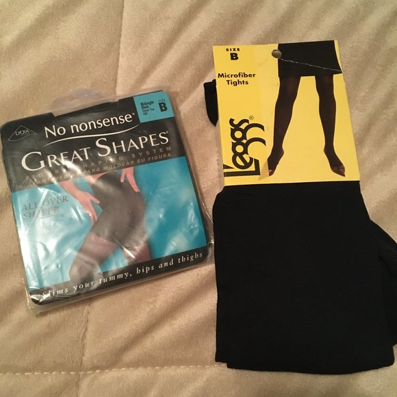 No Nonsense/Leggs Other - Bundle of 2 pr. Pantyhose & Tights